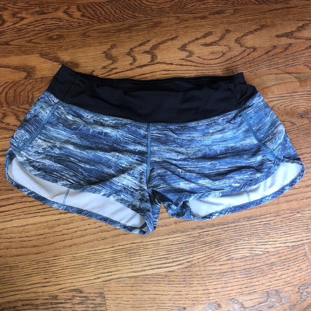 Blue & White Lululemon athletic shorts